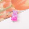 Japonés y Coreano Nuevo Brillo de Dos Colores Caricatura Oso Dulce DIY Accesorios de Resina Material de Relleno Transparente para Funda de Teléfono Móvil