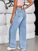 Jeans Reto com Caimento Retro para Mulheres 2025 Novo Solto de Perna Larga Longo Tendência
