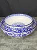 Cuenco de Porcelana Azul y Blanco para Pescado en Escabeche y Col, Cerámica Grande para Sopa, Recipiente Grande de Cerámica para Sopa Casero, Cuenco para Fideos, Recipiente para Pescado Hervido, Recipiente para Ensaladas Frías de Buffet, Cuenco para Fideos de Arroz