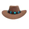 Entra al sombrero de mezclilla western al por mayor sombrero de sol de verano para mujer estilo europeo y americano retro de ala ancha sombrero de sol de playa