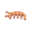 Pente de Massagem de Sândalo Rosa Claro de Cetim Pente de Meridianos de Jacarandá para Cabeça, Ombros e Pescoço, Pente Universal Multifuncional de Sete Dentes para Raspagem de Pontos de Acupuntura