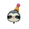 Nuevo sombrero de cumpleaños globos de animales con formas únicas para accesorios de decoración de fiesta de cumpleaños: león, koala, perezoso