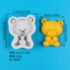 Molde de Silicone para Fazer Decoração de Bolo Fondant, Doce de Chocolate em Formato de Urso DIY