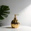 Frasco de Cerâmica para Álcool em Gel de Abóbora de Halloween Galvanizado Criativo Sub-Frasco Hotel Shampoo Gel de Banho Frasco com Bomba