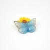 Accesorios de mariposa para hacer tú mismo, joyería de resina, accesorios para la cabeza de primavera coreana, material creativo hecho a mano, flor y mariposa.