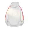 Sudadera con capucha para hombre, chaqueta deportiva casual holgada, estilo primavera y otoño, top de moda con bloques de color de tres rayas