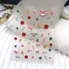 Série Duyuer Adesivos de Unha Populares Estilo Influenciador Realista com Suporte Adesivo para Decoração de Unhas DIY