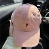 2024 Nuevo gorra de béisbol bordada 7 para hombre y mujer de ala ancha copa alta que hace que la cara se vea pequeña gorra con visera moda coreana gorra de béisbol