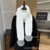 Cachecol de Pelo Sintético de Vison para Fornecimento Transfronteiriço, Extra Longo e Grosso, Dupla Face, Estilo Coreano, Aquecedor de Pescoço Versátil, Cachecol de Pelo Falso