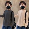 Camiseta Interior Térmica de Otoño e Invierno para Niños, Camiseta de Manga Larga con Cuello Semi-Alto, Nueva Camiseta Elegante y Atractiva para Niños Mayores