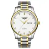 Guanqin B4 Reloj de Cuarzo Impermeable de Moda Correa de Acero Doble Calendario de Alta Calidad para Hombre Reloj de Negocios para Hombre Gq80009-1A