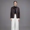 Comercio Exterior Transfronterizo 2026 Modelo Nuevo Chaqueta de Cuero para Mujer Simple Primavera y Otoño Moda Casual Abrigo de Cuero de Gama Alta