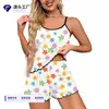 Europa Transfronteriza temu Comercio Exterior 2026 Verano Seda de Leche Tirantes Espagueti Pijama Ropa de Casa para Mujer Venta Directa de Fábrica Mayorista