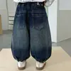 Pantalones vaqueros para niño, pantalones tipo linterna para bebé, nuevo estilo 2026, pantalones casuales de primavera y otoño, pantalones tipo harén infantiles de estilo coreano