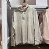 Suéter de punto suave polar con cuello alto acanalado para mujer japonesa cálido de manga larga camiseta de invierno 470144
