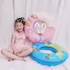 Flotador de Natación de Dibujos Animados Flotador Inflable Anti-Vuelco para Niños Flotador de Natación de PVC Espeso y Ecológico de Sirena Astronauta