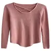 Moda Otoño/Invierno 2026 Nuevo Suéter de Mujer de Diseño Cruzado de Nicho Ajustado Versátil Top de Punto