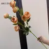 7 Peonías Exquisitas, Flores Artificiales, Ramos de Boda, Arte Floral Hecho a Mano de Alta Gama, Muros Florales para Paisajismo de Salones de Boda