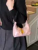 Bolsa de Mão Popular para Comércio Exterior com Design de Bolinho Plissado, Nova Bolsa de Ombro Tendência de Nicho 2026, Bolsa Transversal Versátil com Corrente para Mulheres