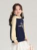 Pudding Haru Ropa para Niños Tops Sudaderas Lindas con Combinación de Colores para Niñas 2025 Nuevas Sudaderas con Capucha con Estampado de Dibujos Animados para Niños
