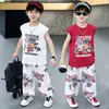 Conjunto de Verano para Niños 2026 Estilo Nuevo Chaleco sin Mangas y Pantalones Anti-Mosquitos Conjunto de Dos Piezas Ropa de Verano Fina para Niños