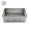 Balde de Flores de Ferro Vintage Caixa de Ferro Cinza Vaso de Flores Quadrado de Ferro Galvanizado