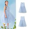 Saias Infantis Balabala Vestidos Infantis 2026 Novo Vestido de Verão Sem Mangas Vestido Colete Algodão Puro Princesa Doce