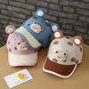 Gorra de béisbol infantil con diseño de oso de dibujos animados al por mayor 2026 otoño e invierno para niños y niñas de 2 a 5 años gorra de béisbol para bebé