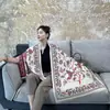Bufanda Gruesa Cálida Estilo Yifei 2026 para Mujer, Chal de Cachemira Sintética, Bufanda de Doble Uso Dopamina con Cinta