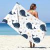 Toalla de Playa de Microfibra Estampada Nueva Toalla de Playa de Secado Rápido Chal de Protección Solar de Verano Toalla de Playa de Terciopelo de Doble Cara para Nadar Baño