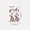 Exquisitos Tatuajes Temporales de Henna con Patrón de Perlas y Corazón, Set Completo para el Dorso de la Mano y la Muñeca, Tatuajes Temporales Impermeables Étnicos Exóticos