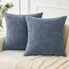 Fronha de chenille, almofada lisa de trama simples, cor lisa, moderna e simples, almofada de sofá macia, fotografada exclusivamente pelo Capitão Niu para vendas transfronteiriças