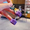 Llavero Colgante Mini Mancuerna de Fitness Creativo Llavero para Coche Bolsos Colgante Pequeño Deportivo Venta al por Mayor