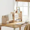 Sofá Pequeña Estantería Estante de Almacenamiento para Niños y Estudiantes Simple Almacenamiento de Escritorio Madera Maciza Simple Soporte de Libros de Madera
