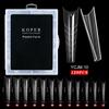 Molde de Nail Art Transfronteiriço Bandeja Sem Papel para Extensão de Cristal Pontas de Unha para Extensão Fototerapia Rápida Caixa com 120 Peças Venda Direta de Fábrica