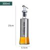 Prensa para Óleo 500ml Aço Inoxidável Vidro Garrafa de Óleo Garrafa de Condimento Doméstica Garrafa de Molho de Soja Vinagre Utensílios de Cozinha Pote de Condimento
