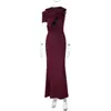 Vestido Elegante Sexy Bodycon Sem Mangas Vazado Estilo Francês 2026 Verão Nova Moda Slim-Fit Cor Sólida Elegante Longo
