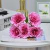 Transfronteiriço floral flor artificial buquê artificial peônia flor decoração de casa conjunto de casamento flor artificial decoração de flores de seda