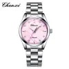 CHENXI esfera de nácar correa de acero reloj para mujer fabricante mayorista luminoso impermeable transmisión en vivo transfronteriza con incrustaciones de diamantes moda reloj de cuarzo
