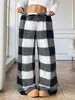 Pantalones Casuales Nuevos Europeos y Americanos de AliExpress Transfronterizos Estampado de Leopardo Pantalones Largos de Pierna Ancha