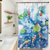 Cortina divisoria con impresión digital, venta al por mayor, cortina de ducha europea y americana, cortina de baño personalizable, cortina de baño impermeable, cortina de bloqueo