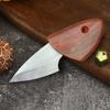 Mini Faca de Bolso para Exterior com Bainha, Cabo Revestido de Plástico, Faca para Frutas, Peixe de Madeira, Ferramenta Portátil para Acampamento ao Ar Livre