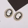 Europa y Estados Unidos Cabeza de belleza en relieve Reina Camelot Parche de corsage de perlas Zapatos ropa equipaje joyería de comercio exterior transfronterizo
