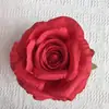 Cabeza de flor de rosa artificial 11 cm manualidades hechas a mano diy decoración de corona pasador flor tocado de ópera flor artificial