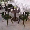 Bar retrô, restaurante ocidental, assentos em cabine, sofá, loja de lanches e sobremesas, loja de milk tea, loja de macarrão fast food, cafeteria, conjunto de mesa e cadeira, móveis de madeira