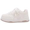 Novos Sapatos Brancos de Sola Grossa para Mulheres 2025, Design Original, Sapatos Esportivos e Casuais Versáteis com Calças de Pernas Largas