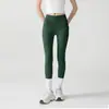Calça de Yoga Feminina Cintura Alta Levanta Bumbum Cintura de Gel Pêssego Tamanho Grande Justa Calça Fitness Calça Esportiva de Micropressão Leggings para Corrida
