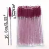 Set de Cepillo Desechable para Pestañas y Peine para Cejas Estilo Tiktok, Mango de Plástico de Cristal Transparente, Herramientas de Belleza Coloridas