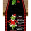 Camino de mesa decorativo navideño transfronterizo, tapete de decoración de ambiente para mesa de comedor de fiesta en casa, tapete elegante con estampado de dibujos animados resistente al calor