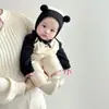 Gorro de Bebé Estilo Delgado para Primavera y Otoño Algodón Puro 6-12 Meses Bebé Lindo Super Lindo Gorro con Protección para los Oídos para Bebés